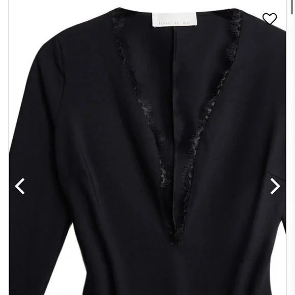 🎄NWT Fleur du Mal Margo Lace Long Sleeve Bodysuit - Picture 4 of 9